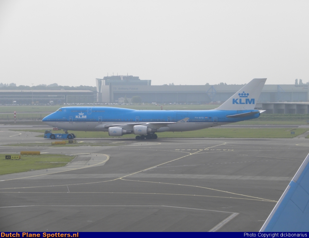 PH-BFD Boeing 747-400 KLM Royal Dutch Airlines by dickbonarius
