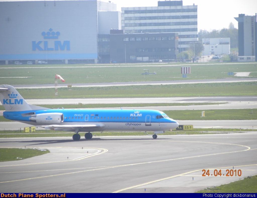 PH-KZT Fokker 70 KLM Cityhopper by dickbonarius