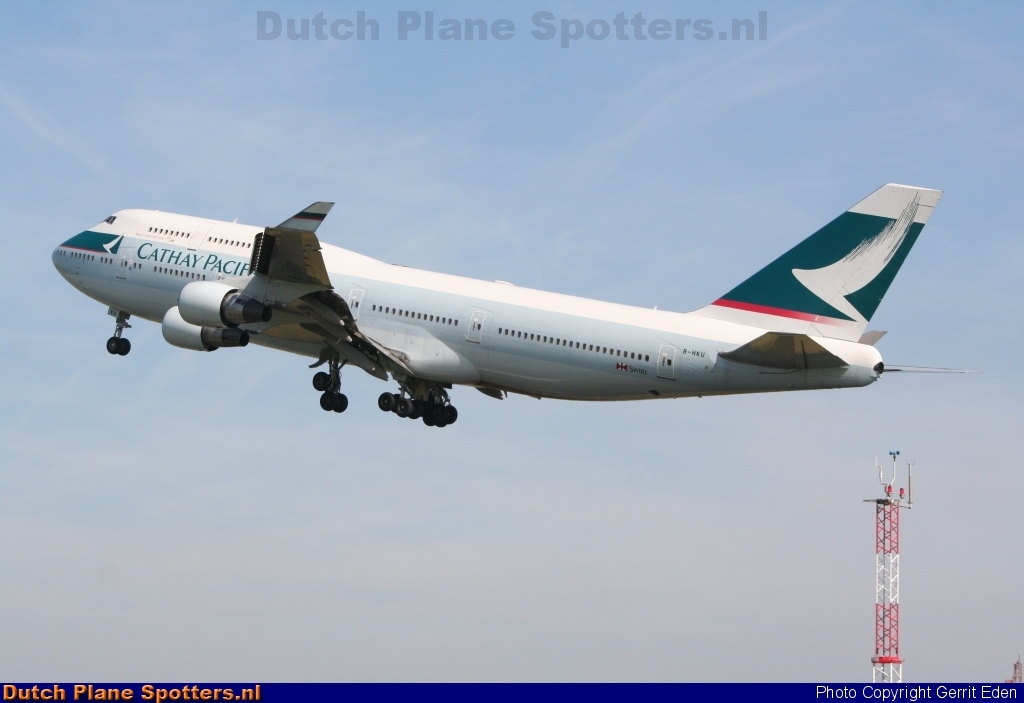 B-HKU Boeing 747-400 Cathay Pacific by Gerrit Eden