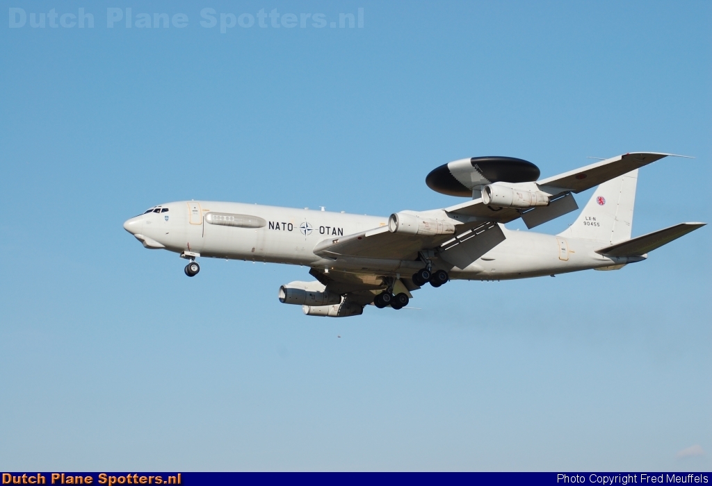 LX-N90455 Boeing E-3 Sentry MIL - NATO Airborne Early Warning Force by Fred Meuffels