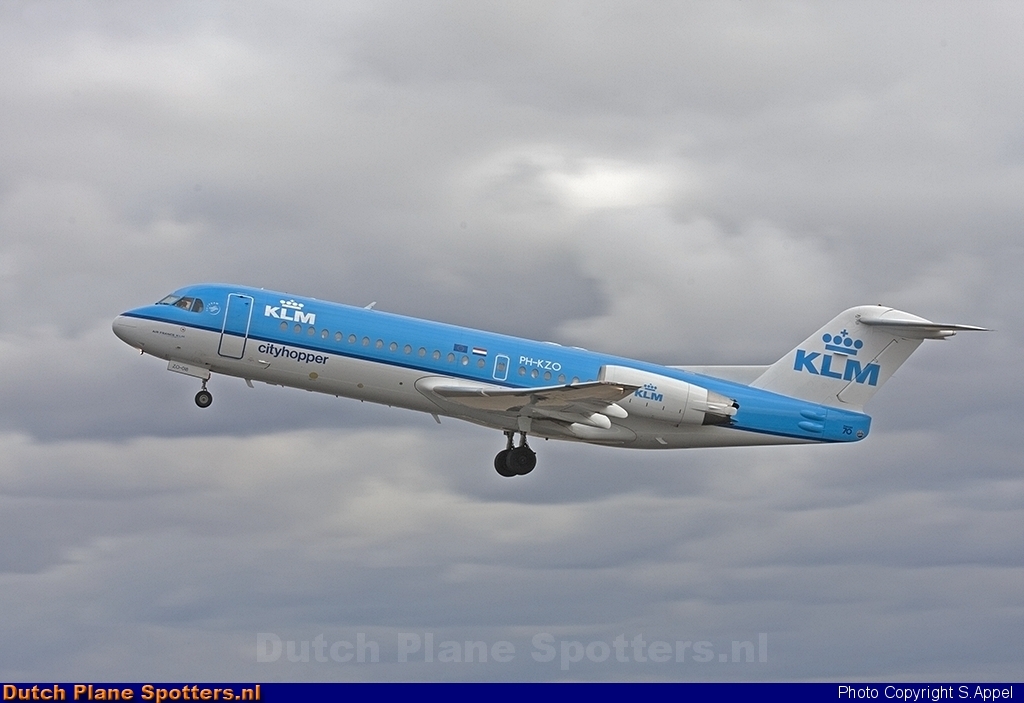 PH-KZO Fokker 70 KLM Cityhopper by S.Appel