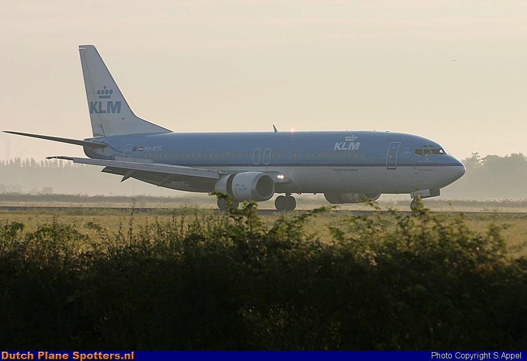 PH-BTG Boeing 737-400 KLM Royal Dutch Airlines by S.Appel