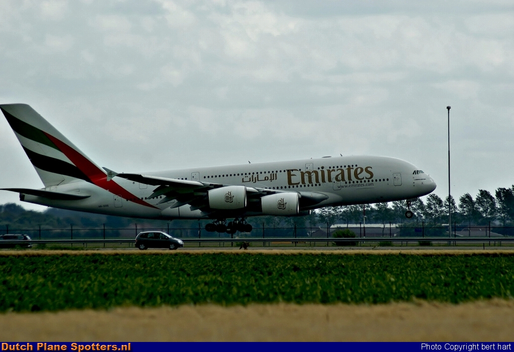 A6-EDG Airbus A380-800 Emirates by bert hart