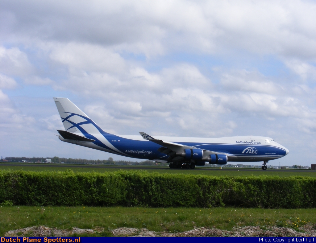 VP-BIK Boeing 747-400 AirBridgeCargo by bert hart