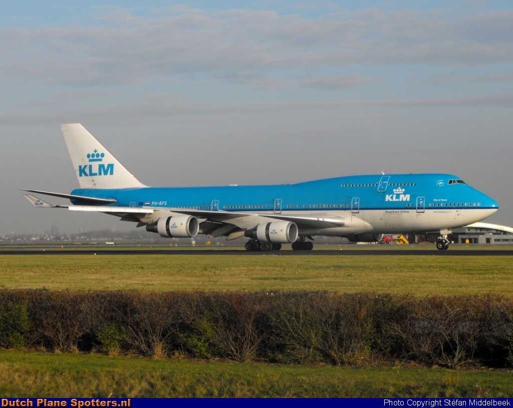 PH-BFS Boeing 747-400 KLM Royal Dutch Airlines by Stefan Middelbeek