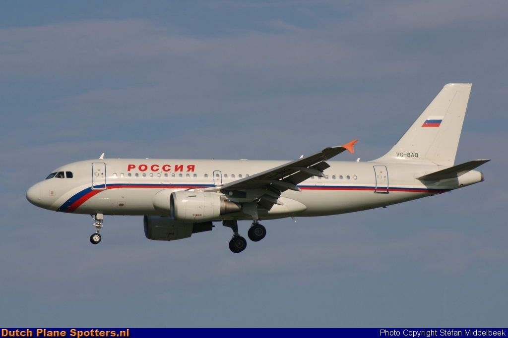 VQ-BAQ Airbus A319 Rossiya Airlines by Stefan Middelbeek