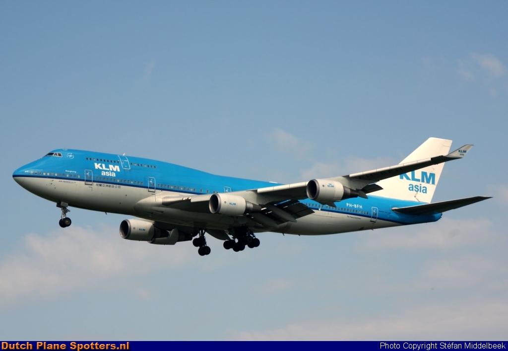 PH-BFH Boeing 747-400 KLM Asia by Stefan Middelbeek