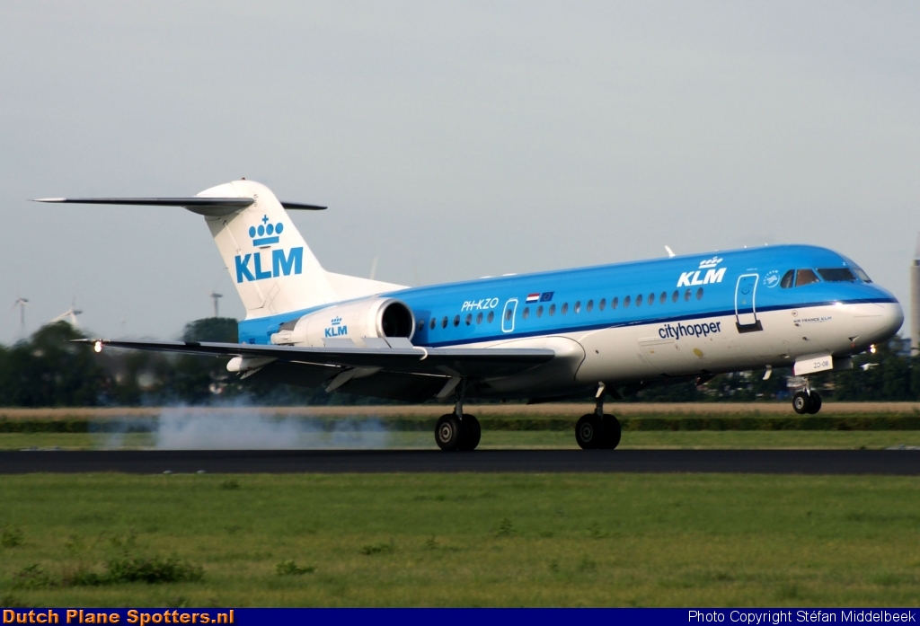 PH-KZO Fokker 70 KLM Cityhopper by Stefan Middelbeek