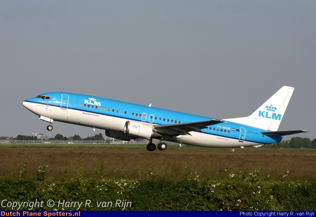 PH-BDW Boeing 737-400 KLM Royal Dutch Airlines by Harry R. van Rijn