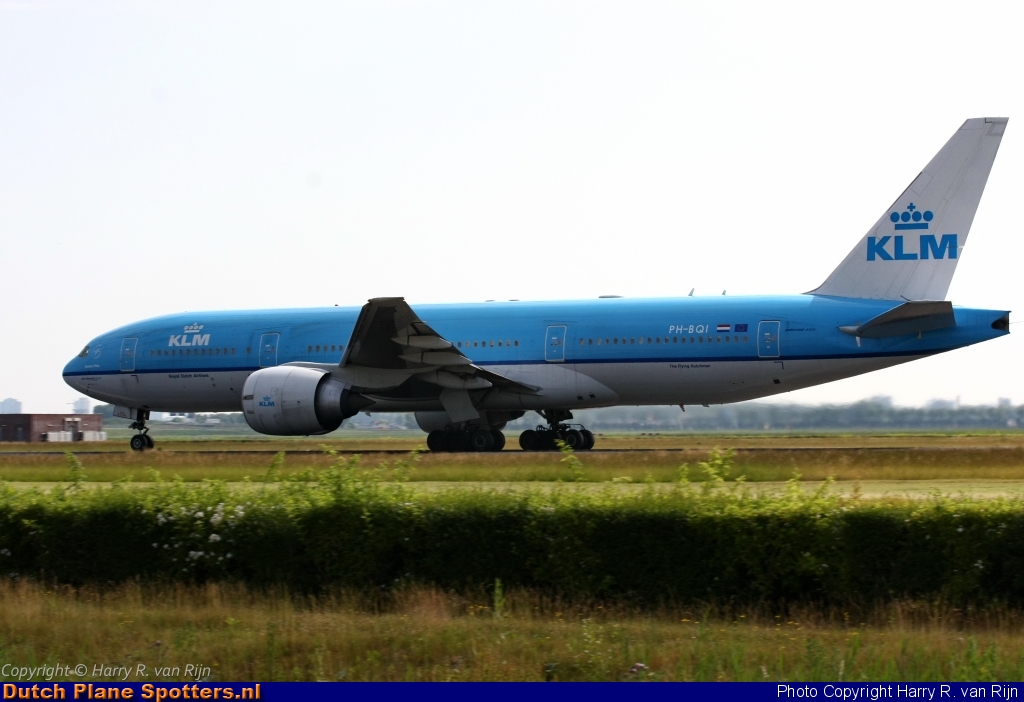 PH-BQI Boeing 777-200 KLM Royal Dutch Airlines by Harry R. van Rijn
