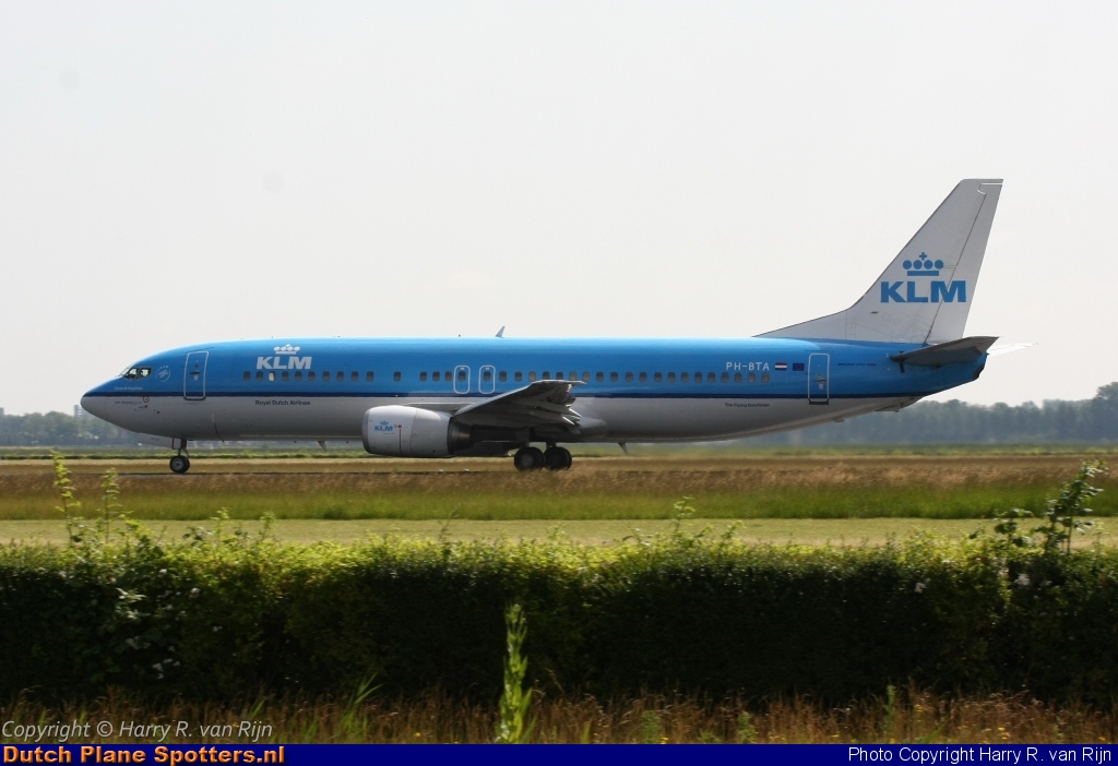 PH-BTA Boeing 737-400 KLM Royal Dutch Airlines by Harry R. van Rijn