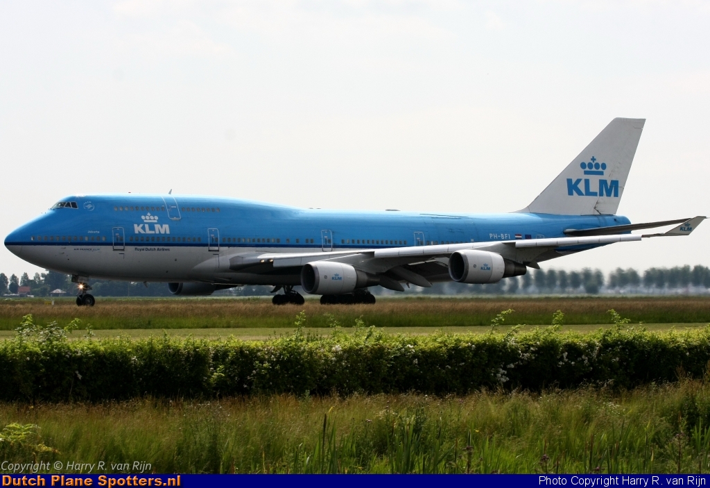 PH-BFI Boeing 747-400 KLM Royal Dutch Airlines by Harry R. van Rijn