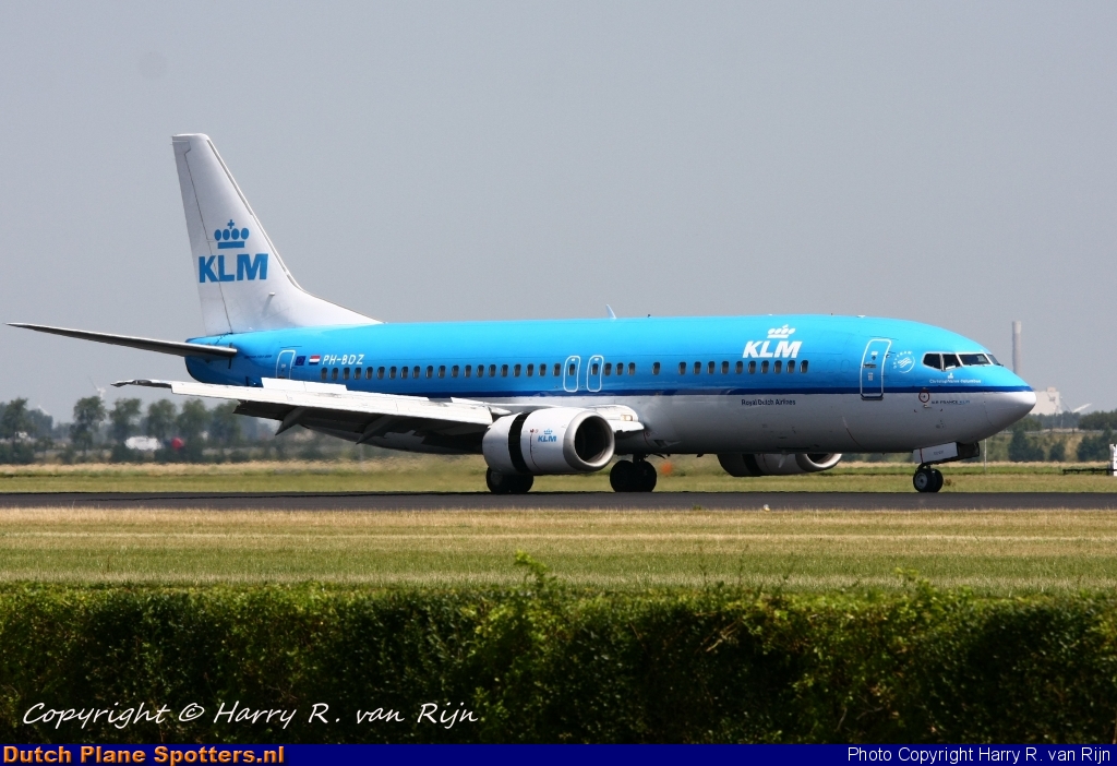 PH-BDZ Boeing 737-400 KLM Royal Dutch Airlines by Harry R. van Rijn