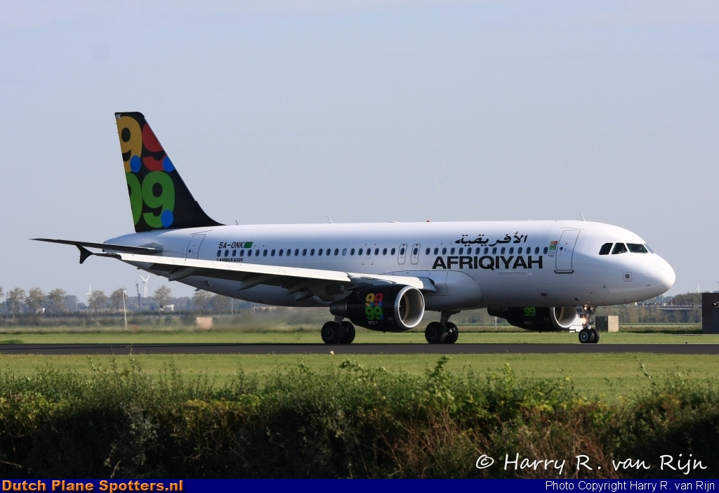 5A-ONK Airbus A320 Afriqiyah Airways by Harry R. van Rijn