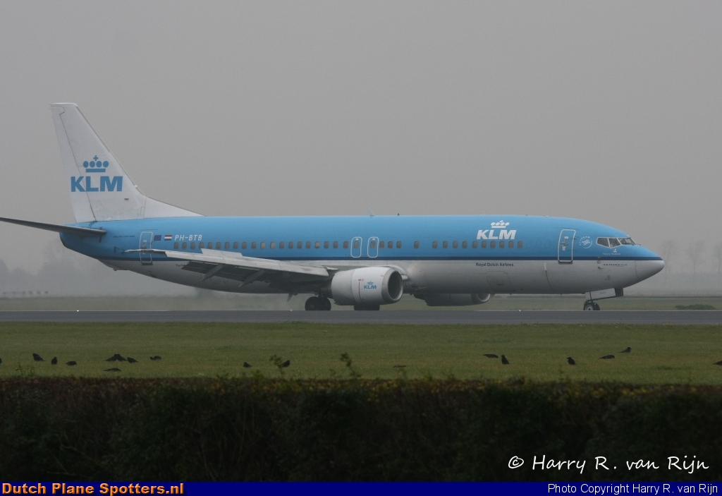 PH-BTB Boeing 737-400 KLM Royal Dutch Airlines by Harry R. van Rijn