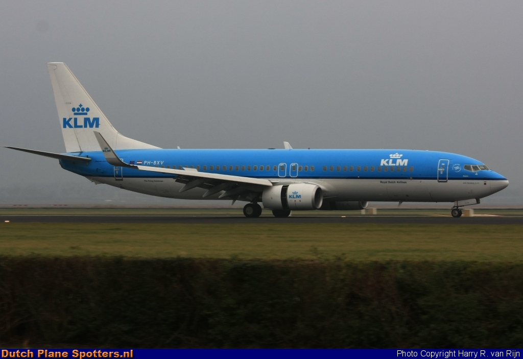 PH-BXV Boeing 737-800 KLM Royal Dutch Airlines by Harry R. van Rijn