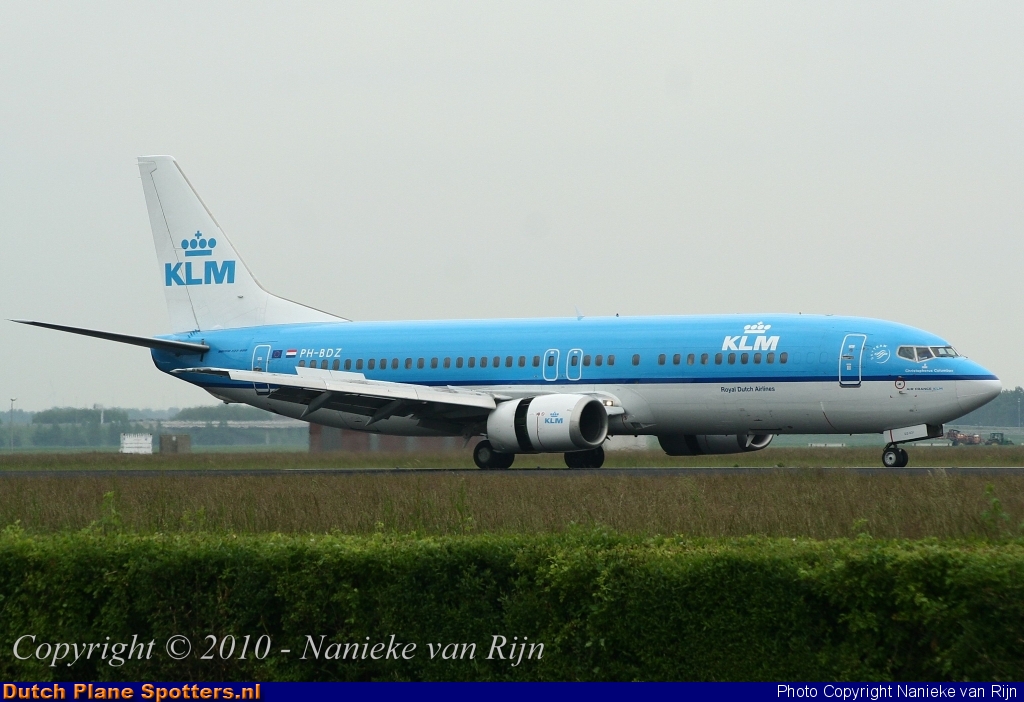 PH-BDZ Boeing 737-400 KLM Royal Dutch Airlines by Nanieke van Rijn