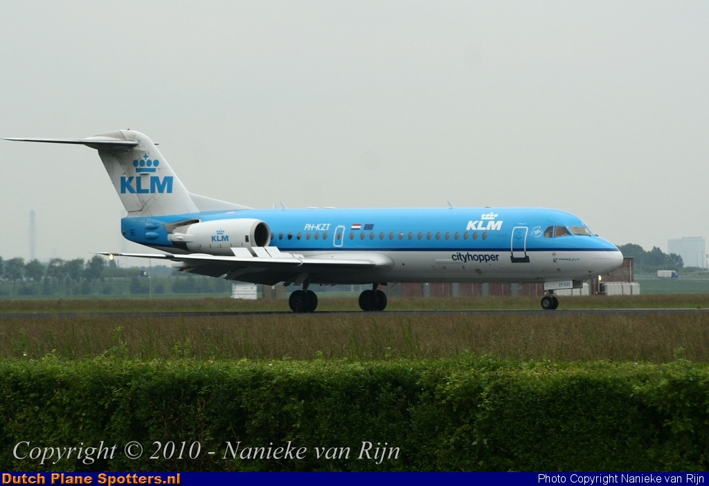 PH-KZT Fokker 70 KLM Cityhopper by Nanieke van Rijn