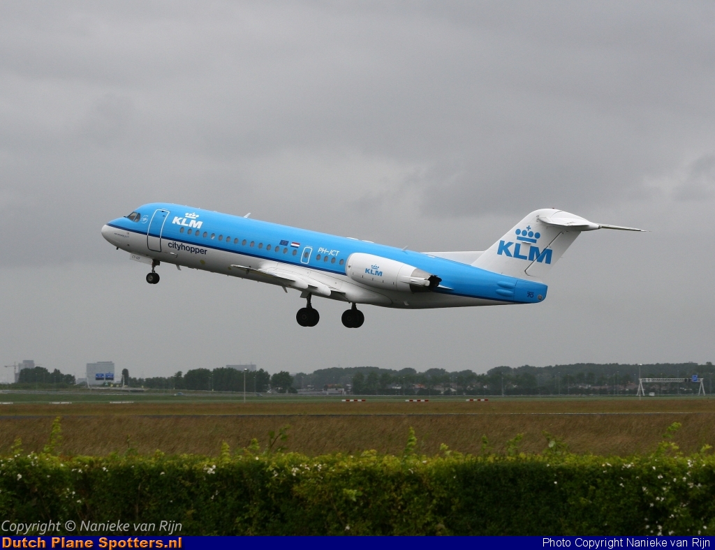 PH-JCT Fokker 70 KLM Cityhopper by Nanieke van Rijn