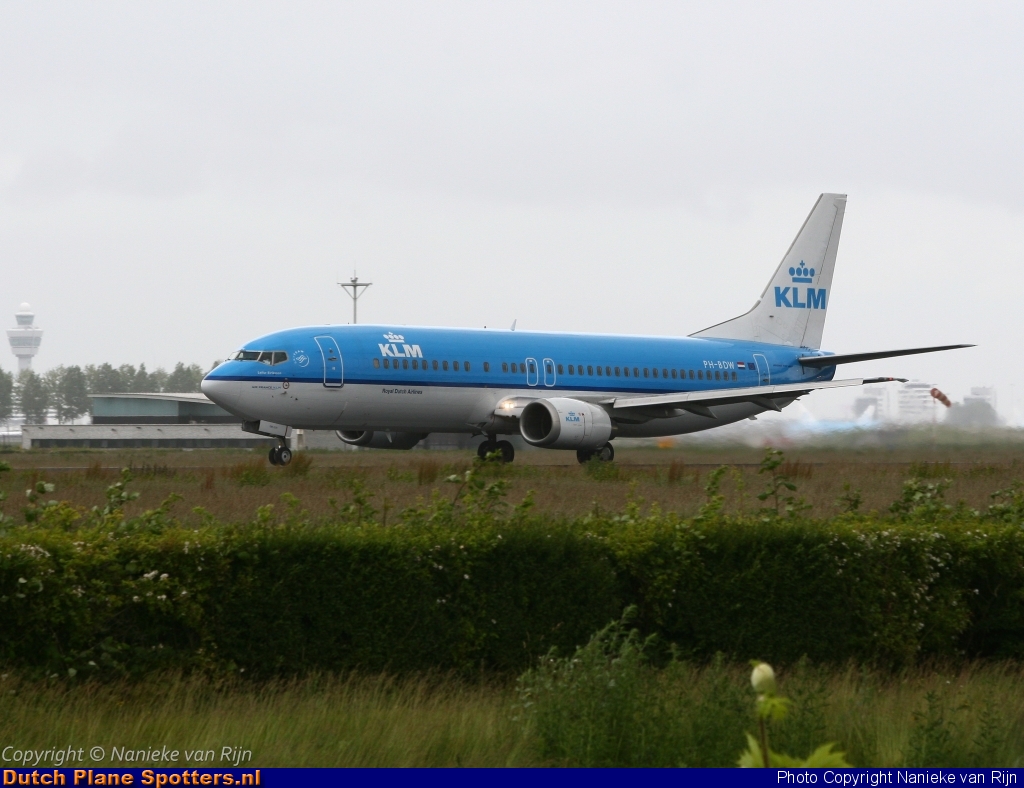PH-BDW Boeing 737-400 KLM Royal Dutch Airlines by Nanieke van Rijn