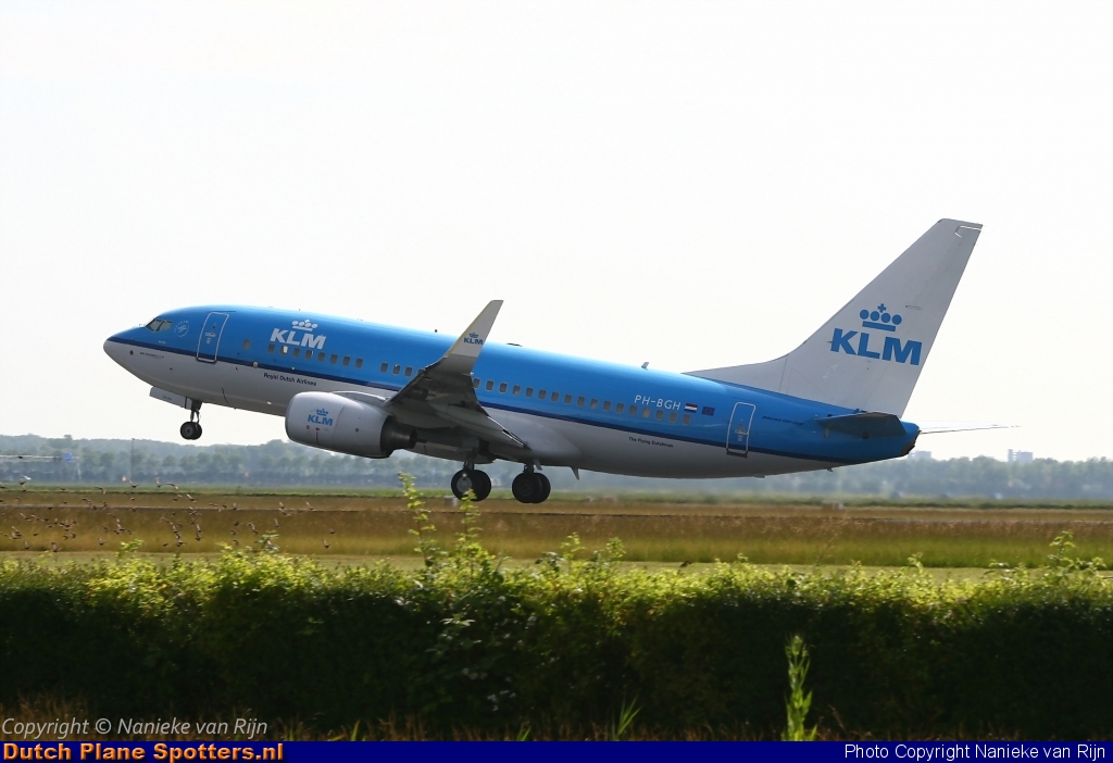 PH-BGH Boeing 737-700 KLM Royal Dutch Airlines by Nanieke van Rijn