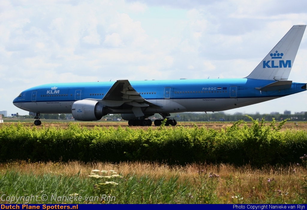 PH-BQG Boeing 777-200 KLM Royal Dutch Airlines by Nanieke van Rijn
