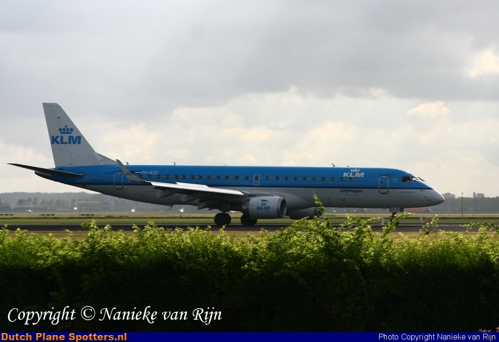 PH-EZC Embraer 190 KLM Cityhopper by Nanieke van Rijn