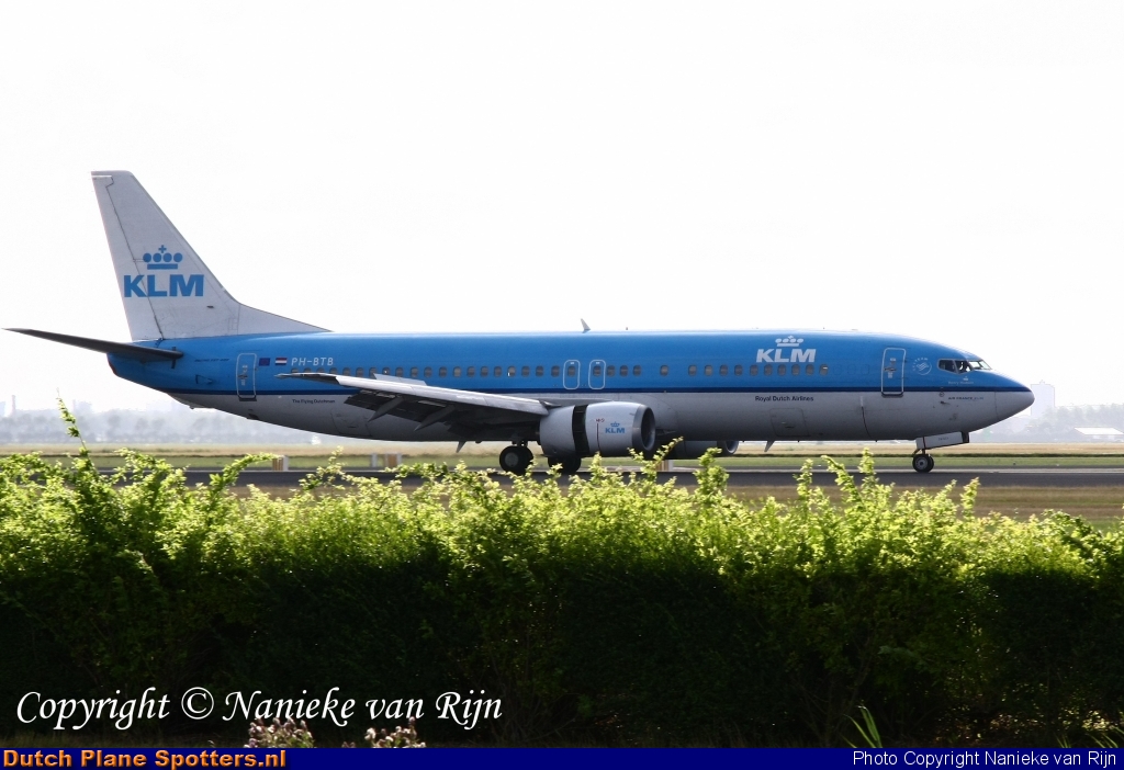 PH-BTB Boeing 737-400 KLM Royal Dutch Airlines by Nanieke van Rijn
