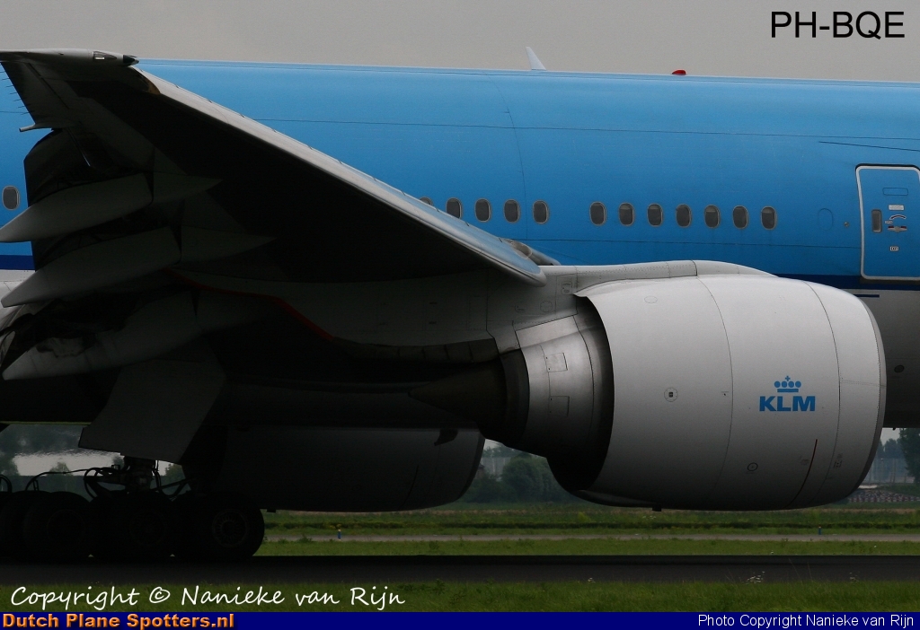 PH-BQE Boeing 777-200 KLM Royal Dutch Airlines by Nanieke van Rijn