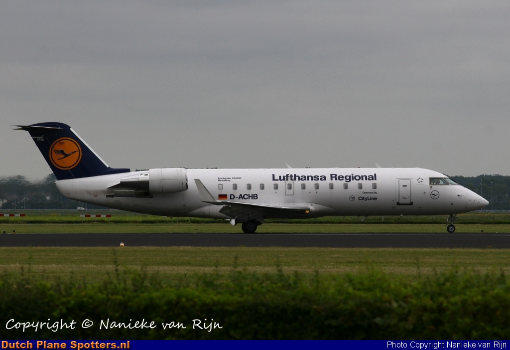 D-ACHB Bombardier Canadair CRJ200 CityLine (Lufthansa Regional) by Nanieke van Rijn