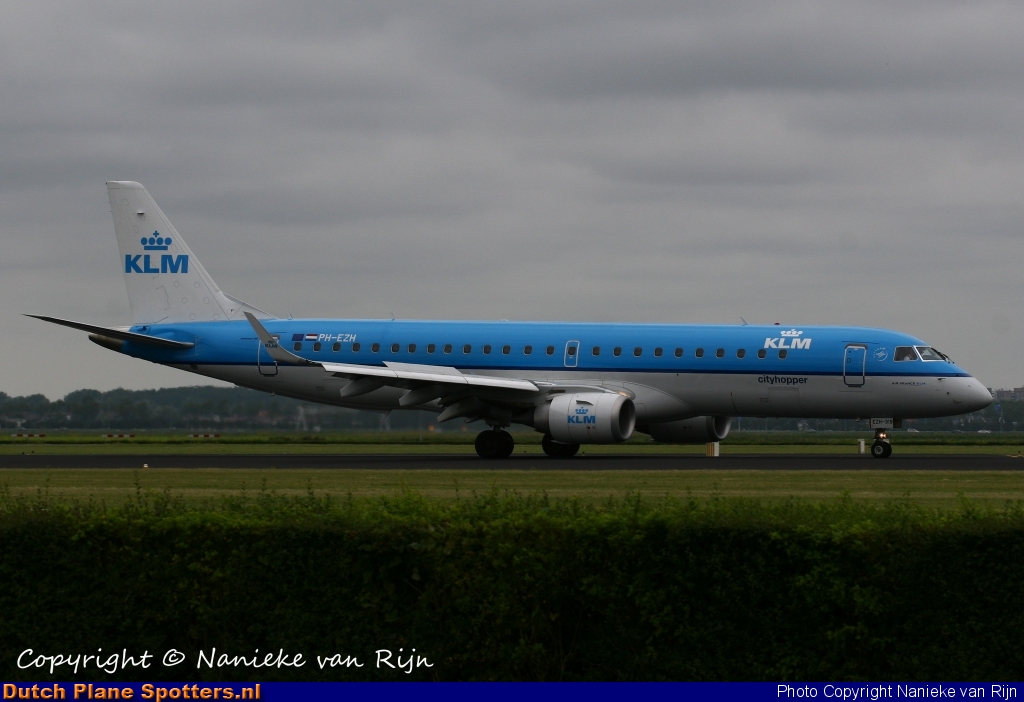PH-EZH Embraer 190 KLM Cityhopper by Nanieke van Rijn