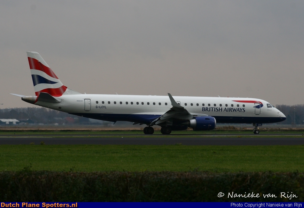G-LCYL Embraer 190 BA CityFlyer (British Airways) by Nanieke van Rijn