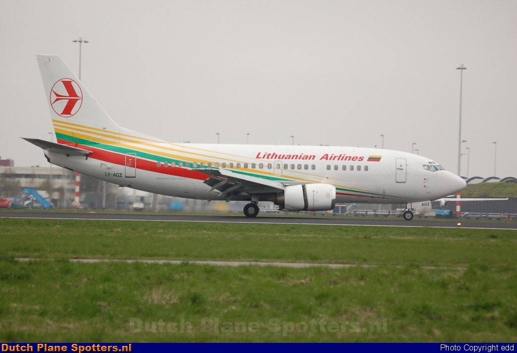 LY-AGZ Boeing 737-500 Lithuanian Airlines by edd