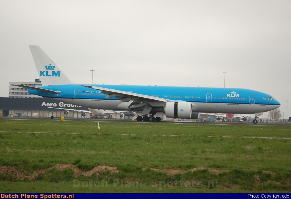 PH-BQC Boeing 777-200 KLM Royal Dutch Airlines by edd