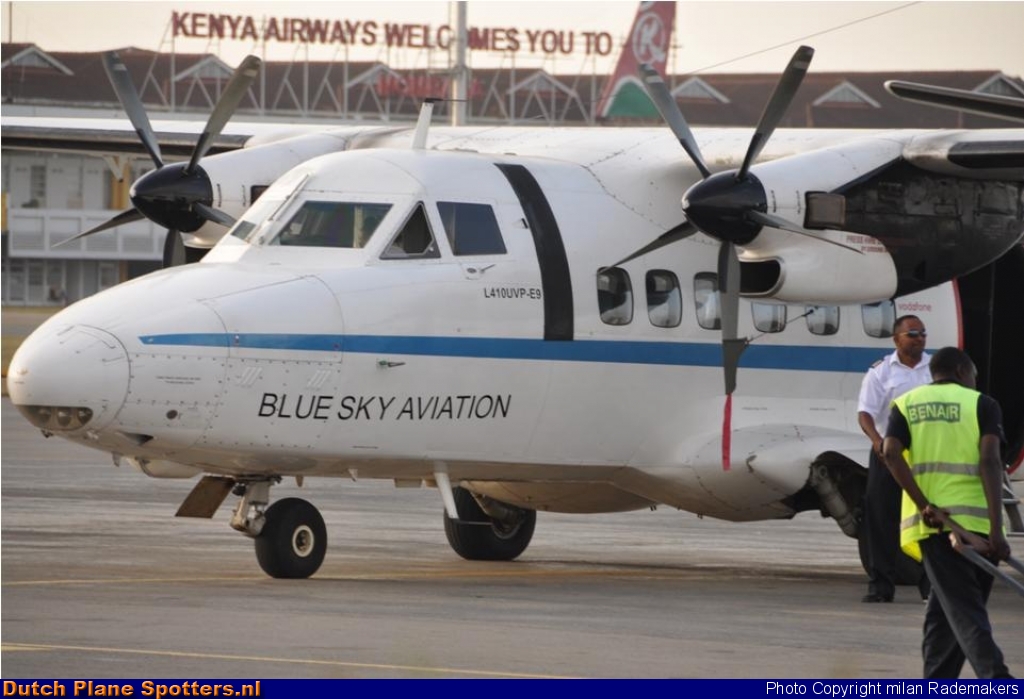  LET L-410 Turbolet Blue Sky Aviation Kenya by Milan Rademakers