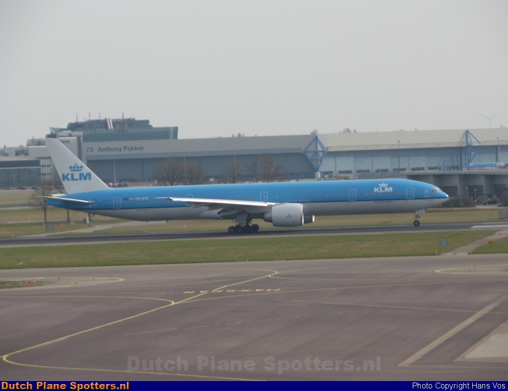 PH-BVF Boeing 777-300 KLM Royal Dutch Airlines by Hans Vos