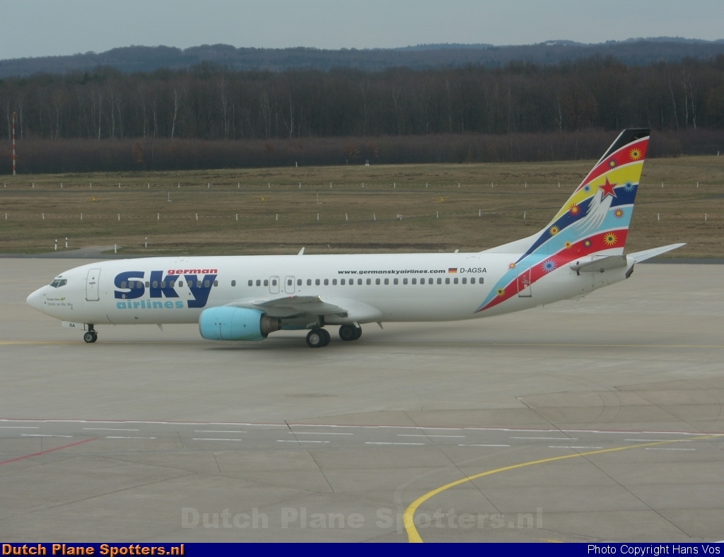 D-AGSA Boeing 737-800 German Sky Airlines by Hans Vos