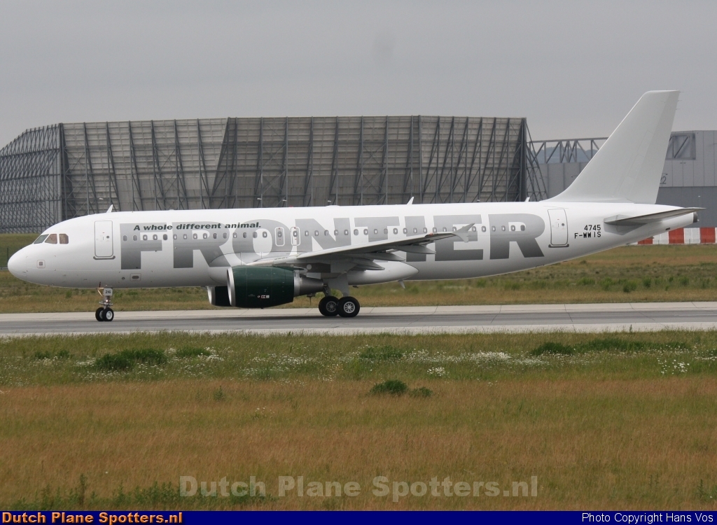 F-WWIS Airbus A320 Frontier Airlines by Hans Vos