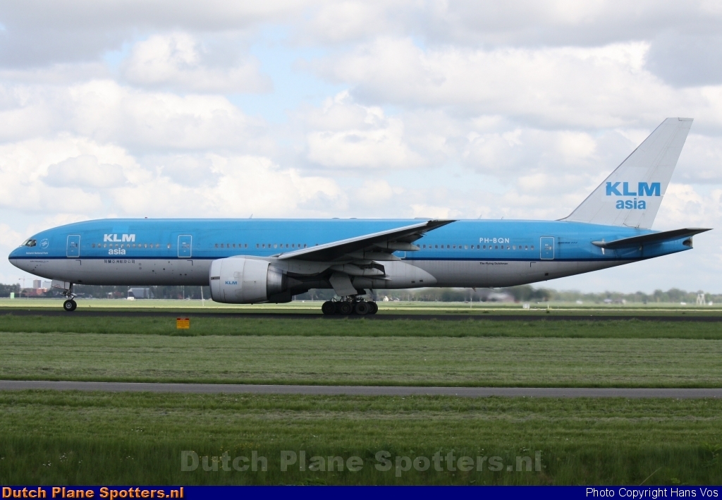 PH-BQN Boeing 777-200 KLM Asia by Hans Vos