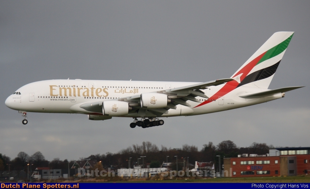 A6-EEB Airbus A380-800 Emirates by Hans Vos
