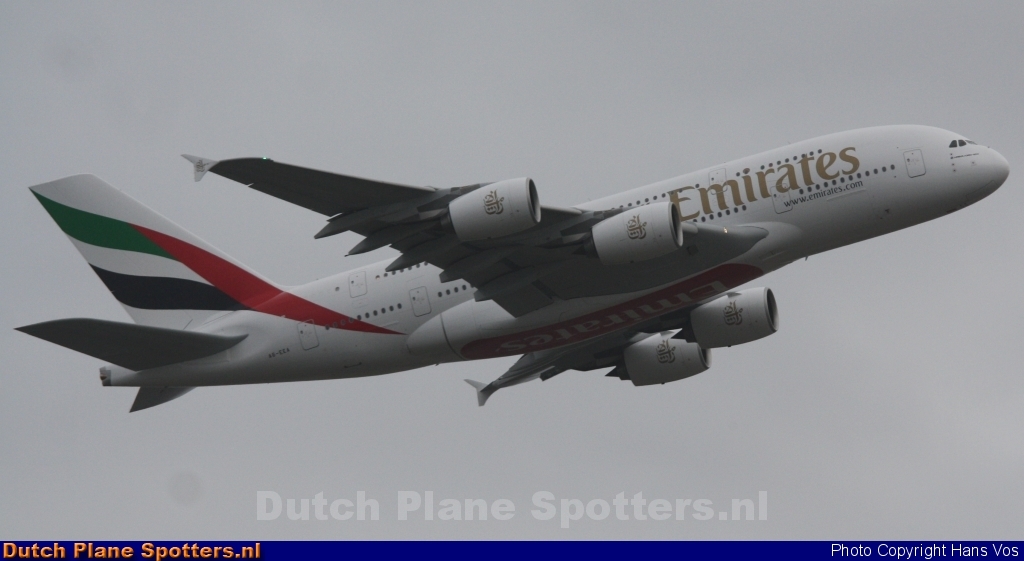 A6-EEA Airbus A380-800 Emirates by Hans Vos