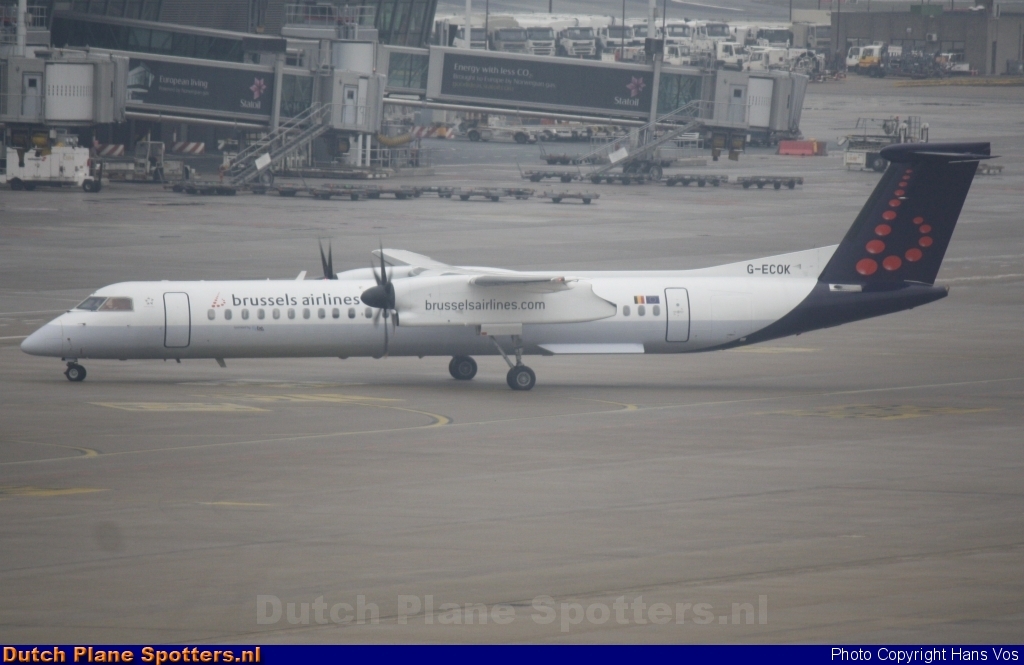 G-ECOK Bombardier Dash 8-Q400 Flybe (Brussels Airlines) by Hans Vos