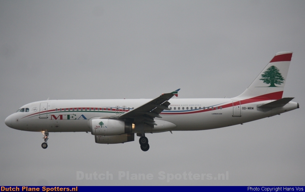 OD-MRM Airbus A320 Middle East Airlines (MEA) by Hans Vos