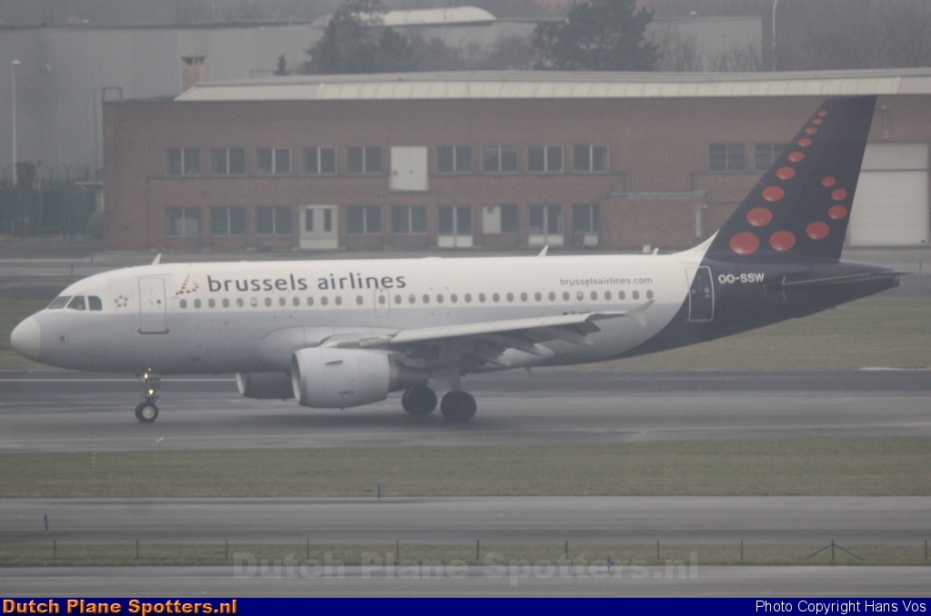 OO-SSW Airbus A319 Brussels Airlines by Hans Vos