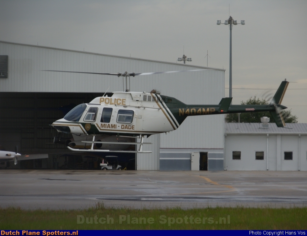 N404MP Bell 206 Miami Dade Police by Hans Vos