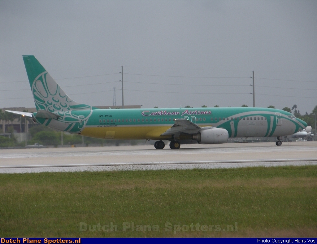 9Y-POS Boeing 737-800 Caribbean Airlines by Hans Vos