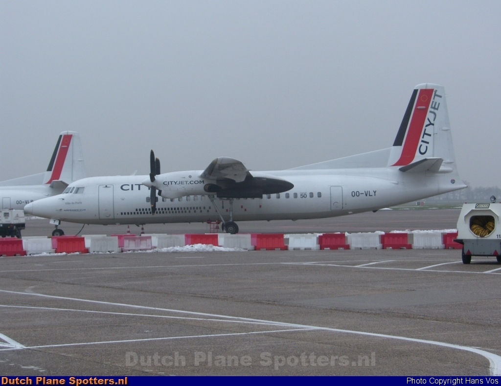 OO-VLY Fokker 50 Cityjet by Hans Vos