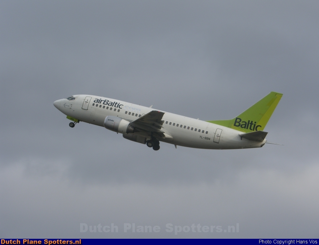 YL-BBN Boeing 737-500 Air Baltic by Hans Vos