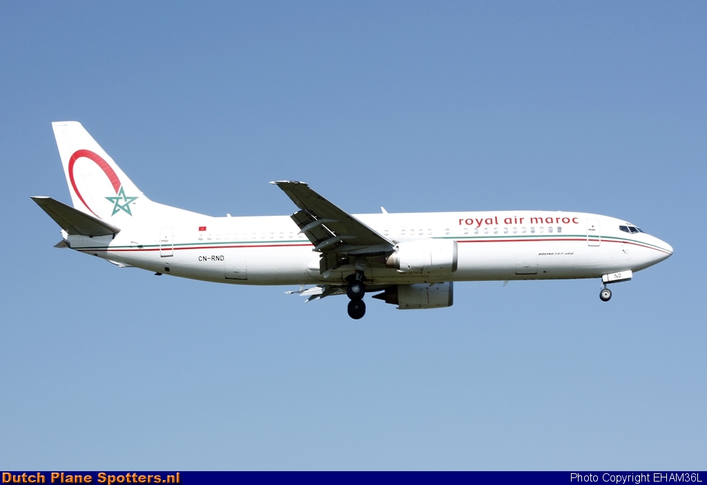 CN-RND Boeing 737-400 Royal Air Maroc by EHAM36L