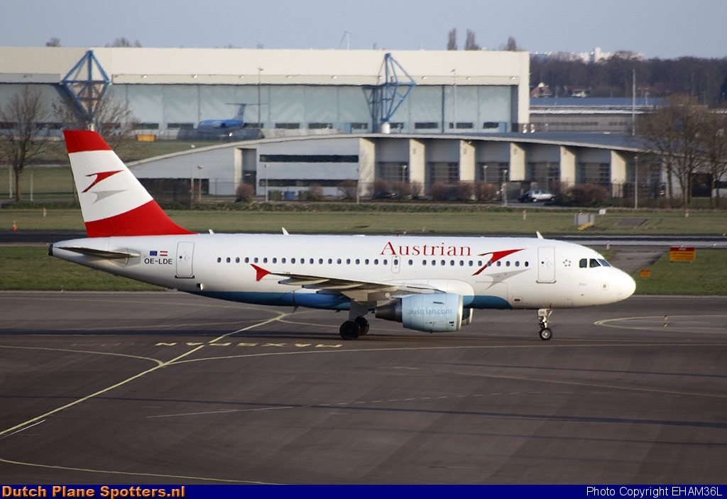 OE-LDE Airbus A319 Austrian Airlines by EHAM36L